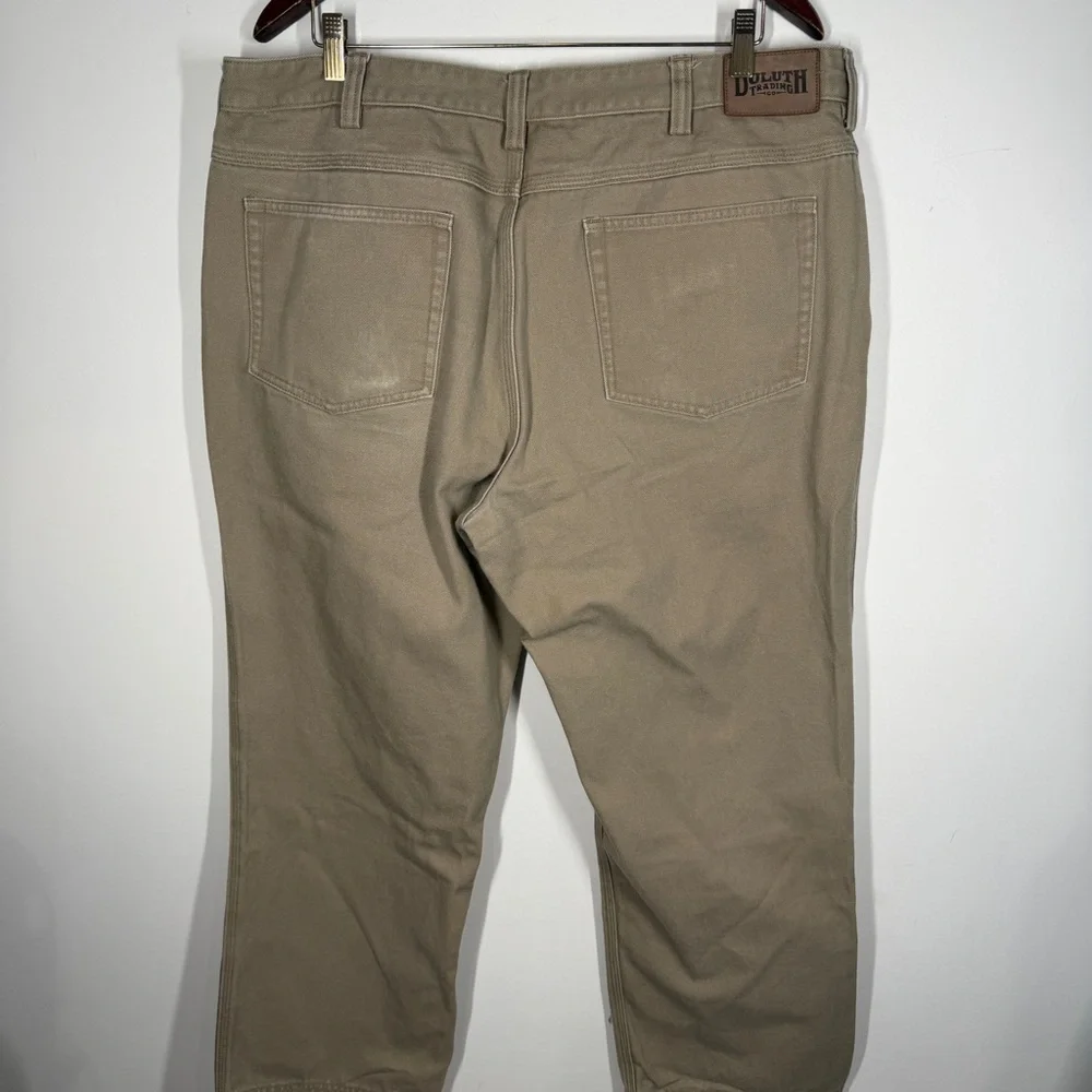 Duluth Trading Men's Tan Jeans Size 40x30 100% Cotton Pants